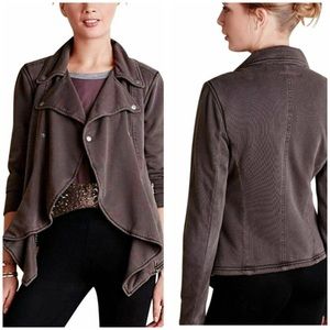 Anthropologie Knit Moto Jacket